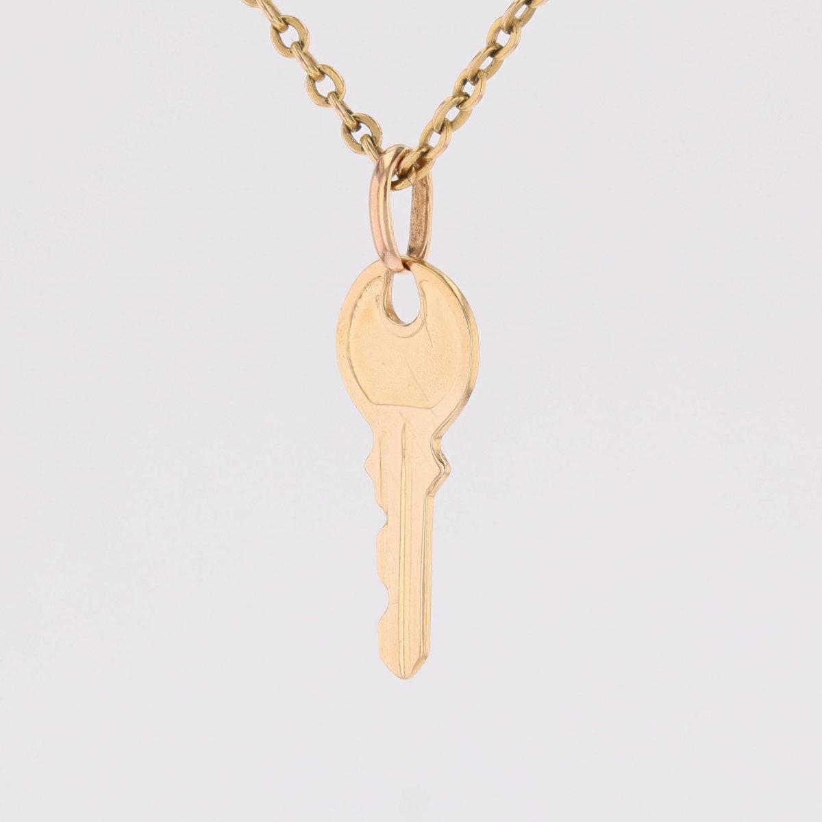 Pendentif clé en or jaune - Castafiore