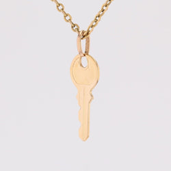 Pendentif clé en or jaune - Castafiore