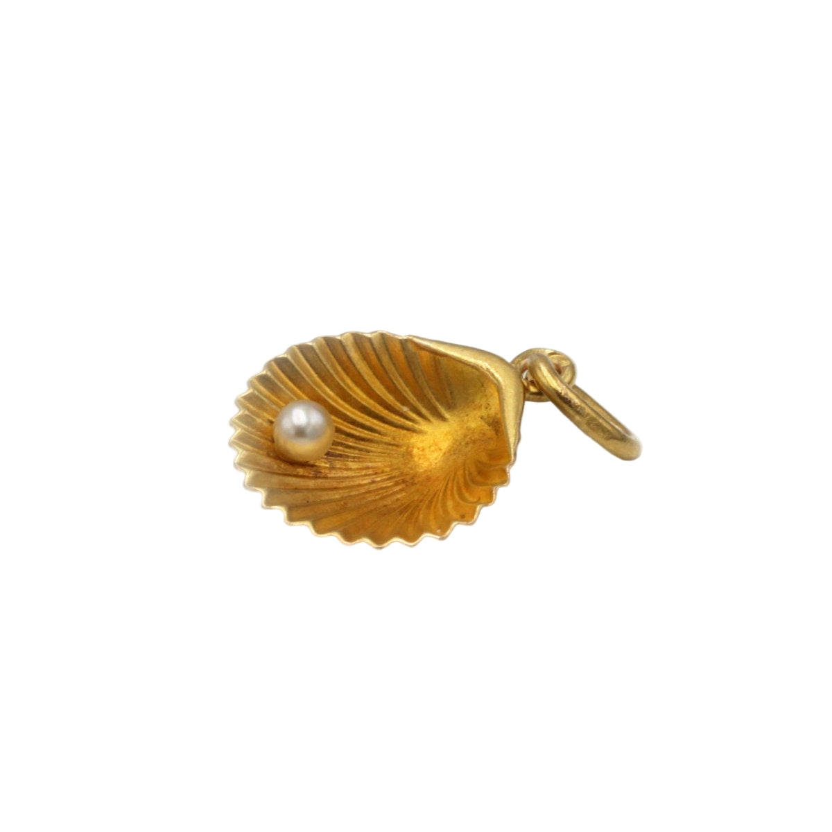 Pendentif Coquillage en or jaune et perle - Castafiore