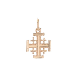 Pendentif CROIX Jérusalem en or jaune - Castafiore