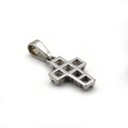 Pendentif Croix - Or blanc & Diamants - Castafiore