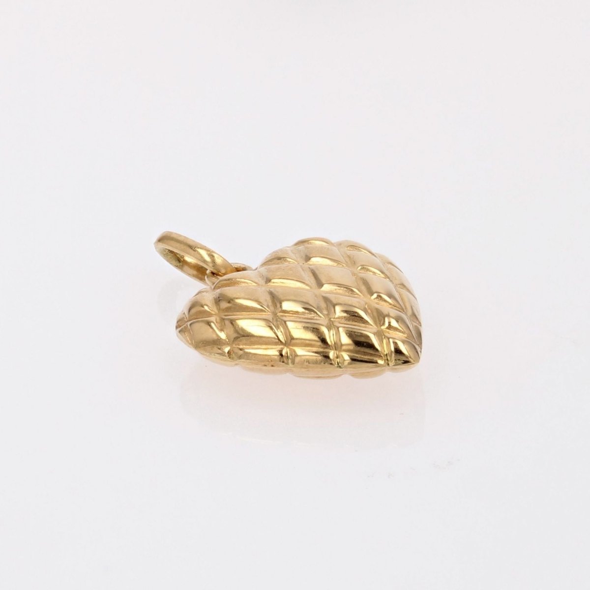 Pendentif cur or jaune ciselé - Castafiore