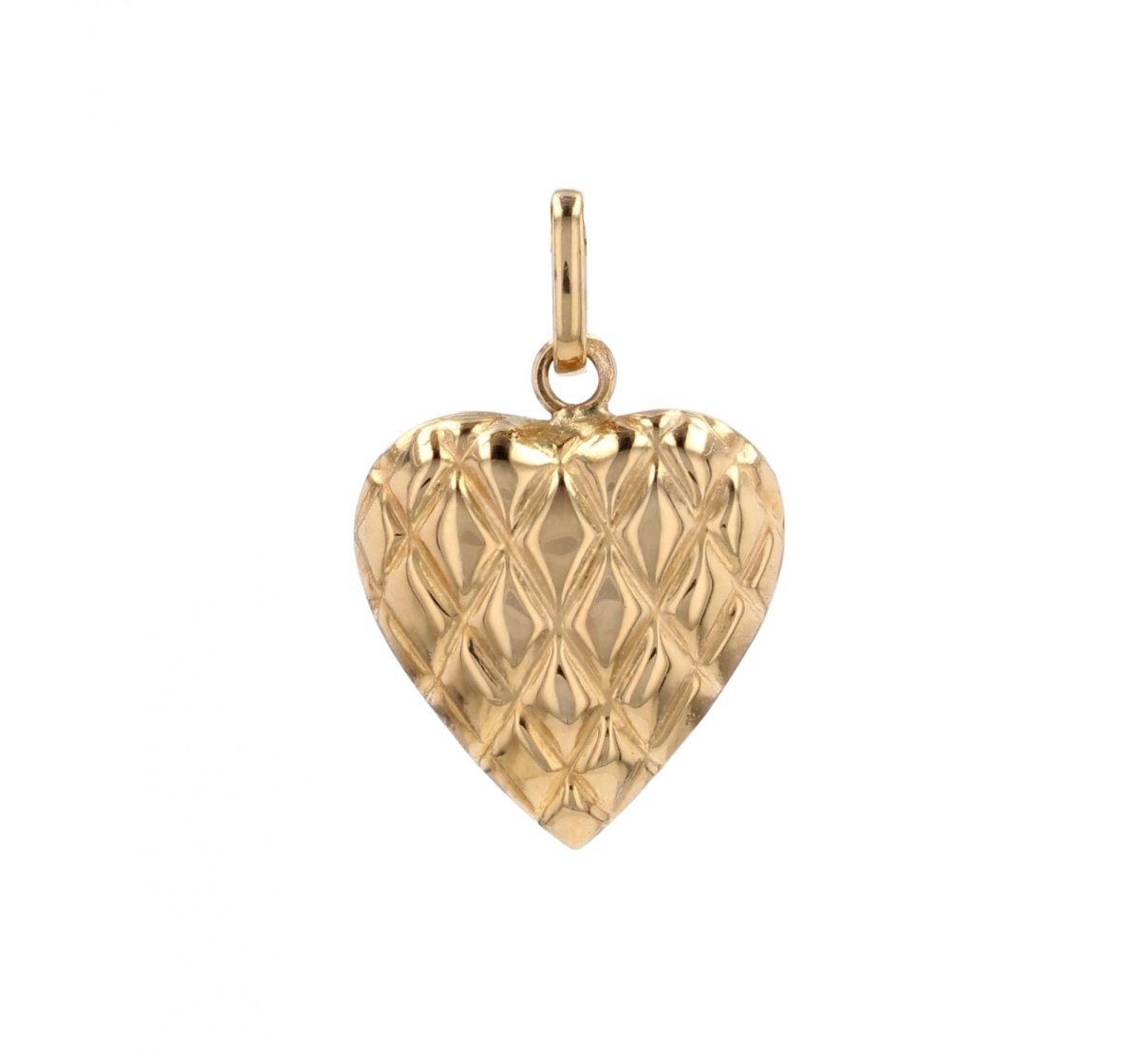 Pendentif cur or jaune ciselé - Castafiore