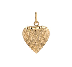 Pendentif cur or jaune ciselé - Castafiore