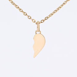 Pendentif demi cœur en or jaune - Castafiore