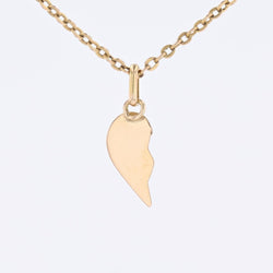 Pendentif demi cœur en or jaune - Castafiore