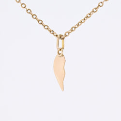 Pendentif demi cœur en or jaune - Castafiore