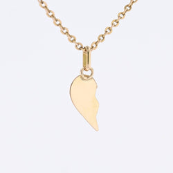 Pendentif demi cœur en or jaune - Castafiore