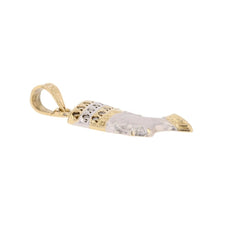 Pendentif égyptien en or jaune et or blanc et diamants - Castafiore