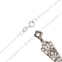 Pendentif en argent et diamants - Castafiore