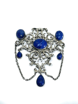 Pendentif en argent et lapis - lazuli - Castafiore