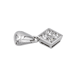 Pendentif en or blanc et diamant - Castafiore