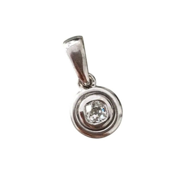 Pendentif en or blanc et diamant - Castafiore