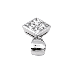 Pendentif en or blanc et diamant - Castafiore