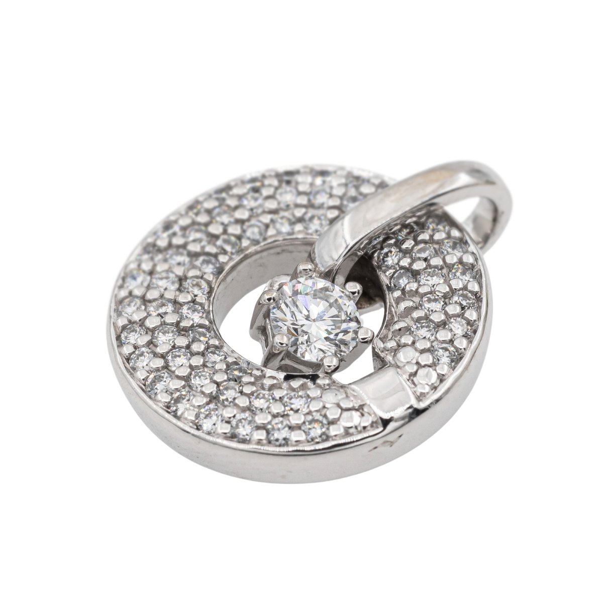 Pendentif en Or blanc et Diamant - Castafiore