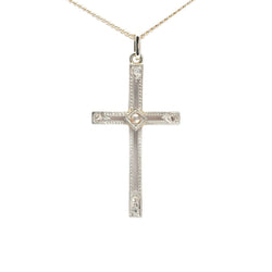 Pendentif en or blanc et diamants - Castafiore