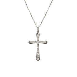 Pendentif en or blanc et diamants - Castafiore