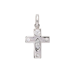 Pendentif en or blanc et diamants - Castafiore