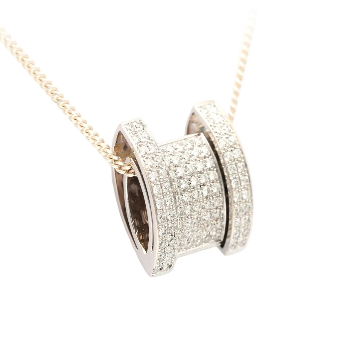 Pendentif en or blanc et diamants - Castafiore