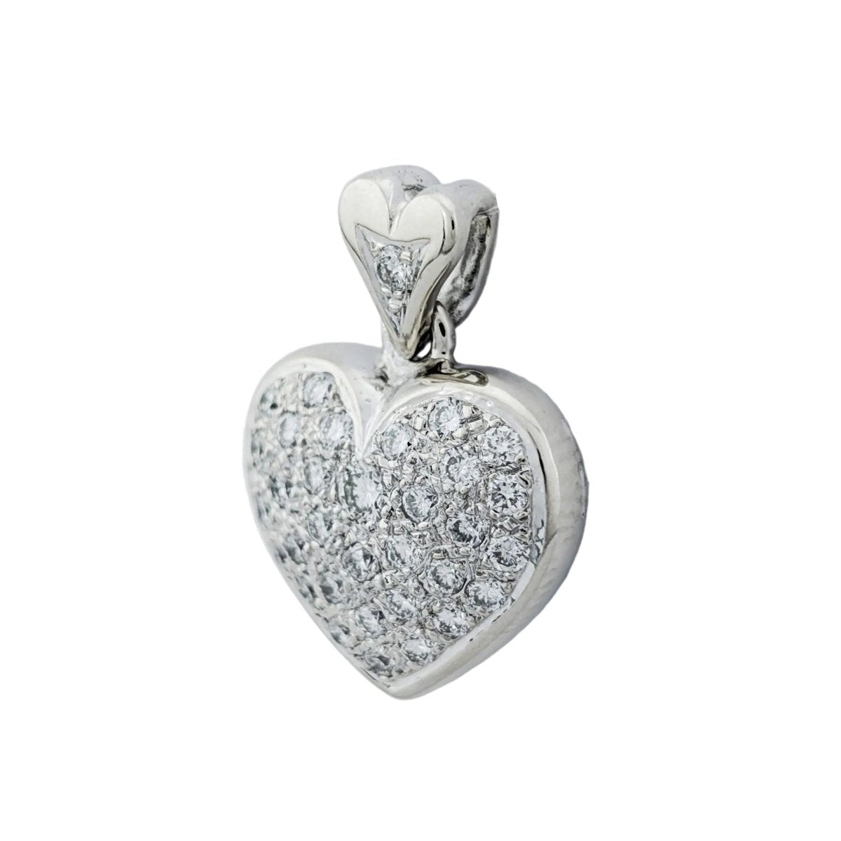 Pendentif en or blanc et diamants - Castafiore