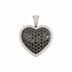 Pendentif en or blanc et diamants - Castafiore