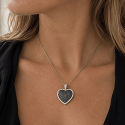 Pendentif en or blanc et diamants - Castafiore
