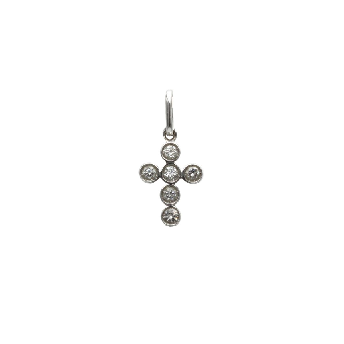 Pendentif en or blanc et diamants - Castafiore