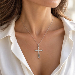Pendentif en or blanc et diamants - Castafiore