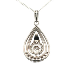 Pendentif en or blanc et diamants - Castafiore