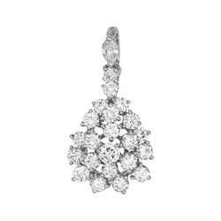 Pendentif en or blanc et diamants - Castafiore