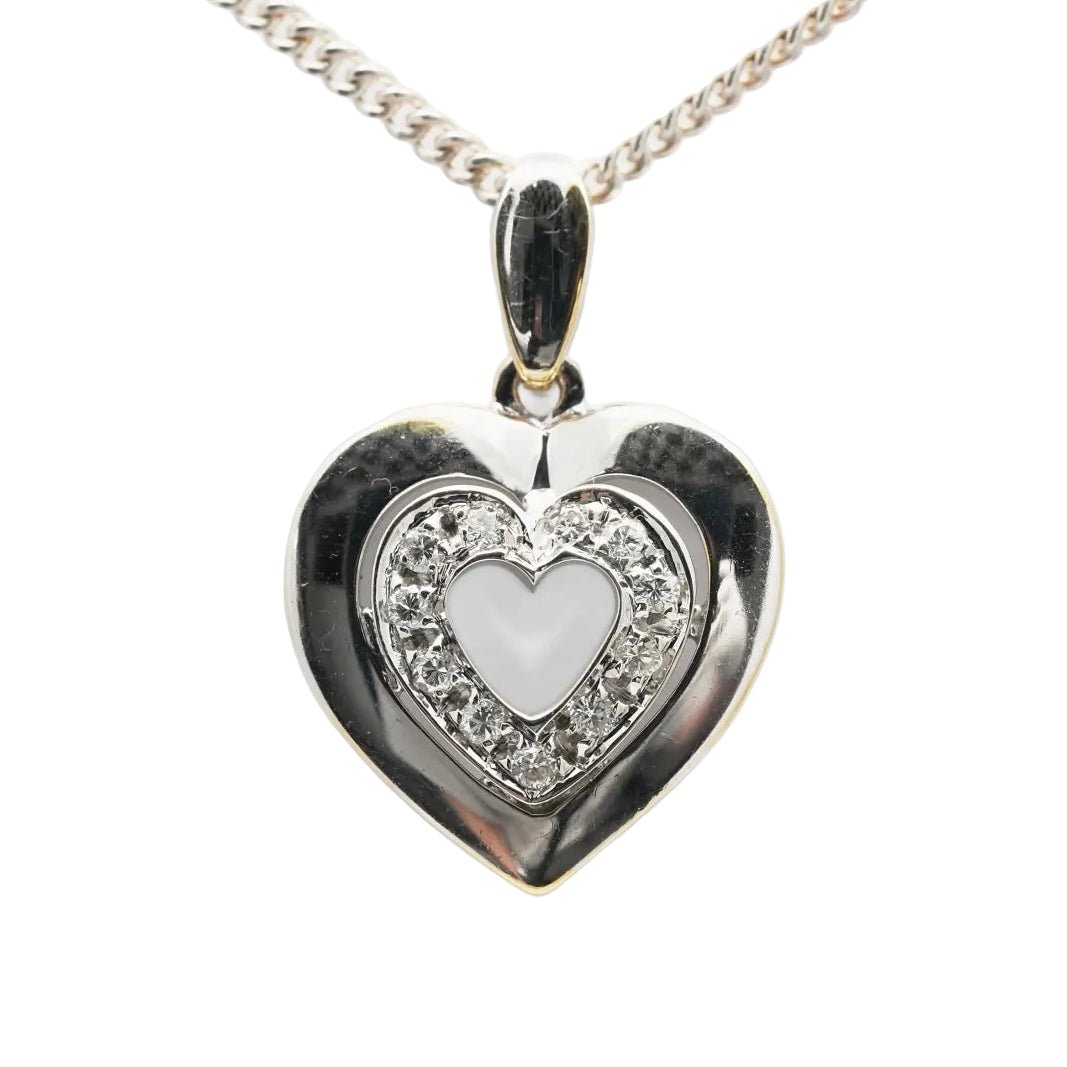 Pendentif en or blanc et diamants - Castafiore