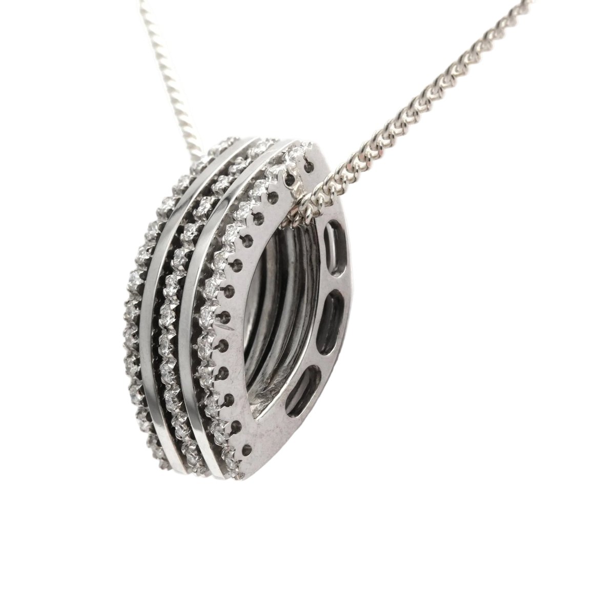 Pendentif en or blanc et diamants - Castafiore