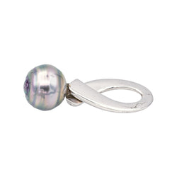 Pendentif en or blanc et perle - Castafiore