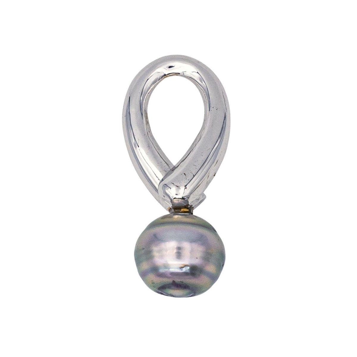 Pendentif en or blanc et perle - Castafiore