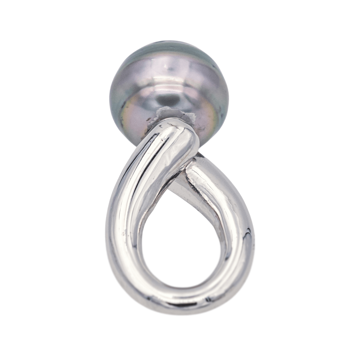 Pendentif en or blanc et perle - Castafiore