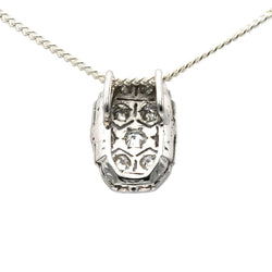 Pendentif en or blanc, saphirs et diamants - Castafiore