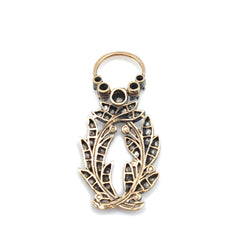 Pendentif en or jaune, argent, rubis et diamants - Castafiore