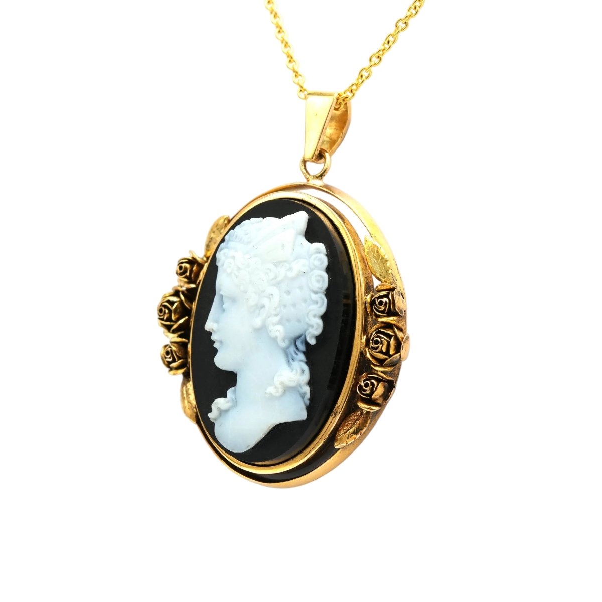 Pendentif en or jaune et agate - Castafiore