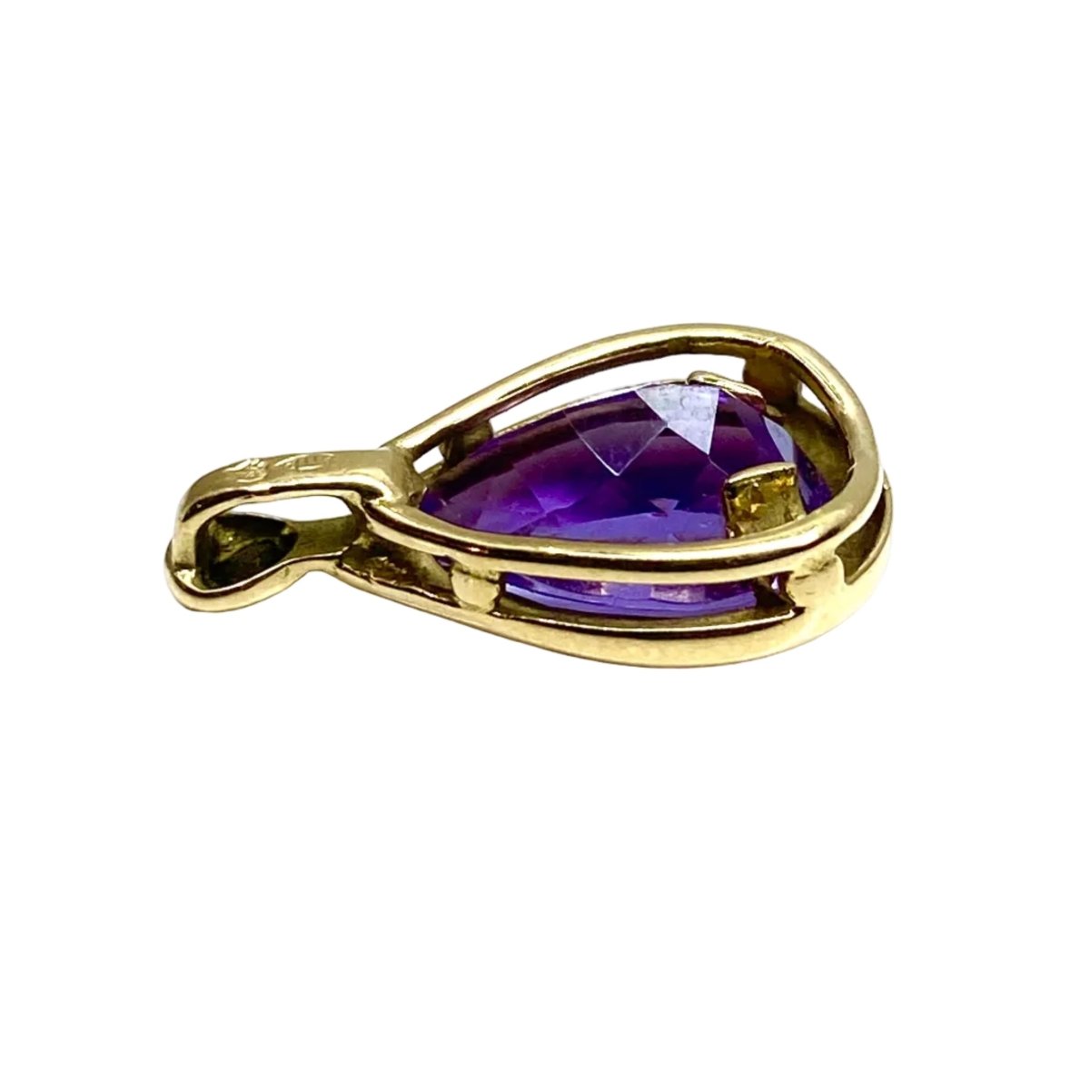 Pendentif en or jaune et améthyste - Castafiore