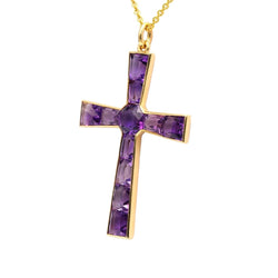 Pendentif en or jaune et améthystes - Castafiore