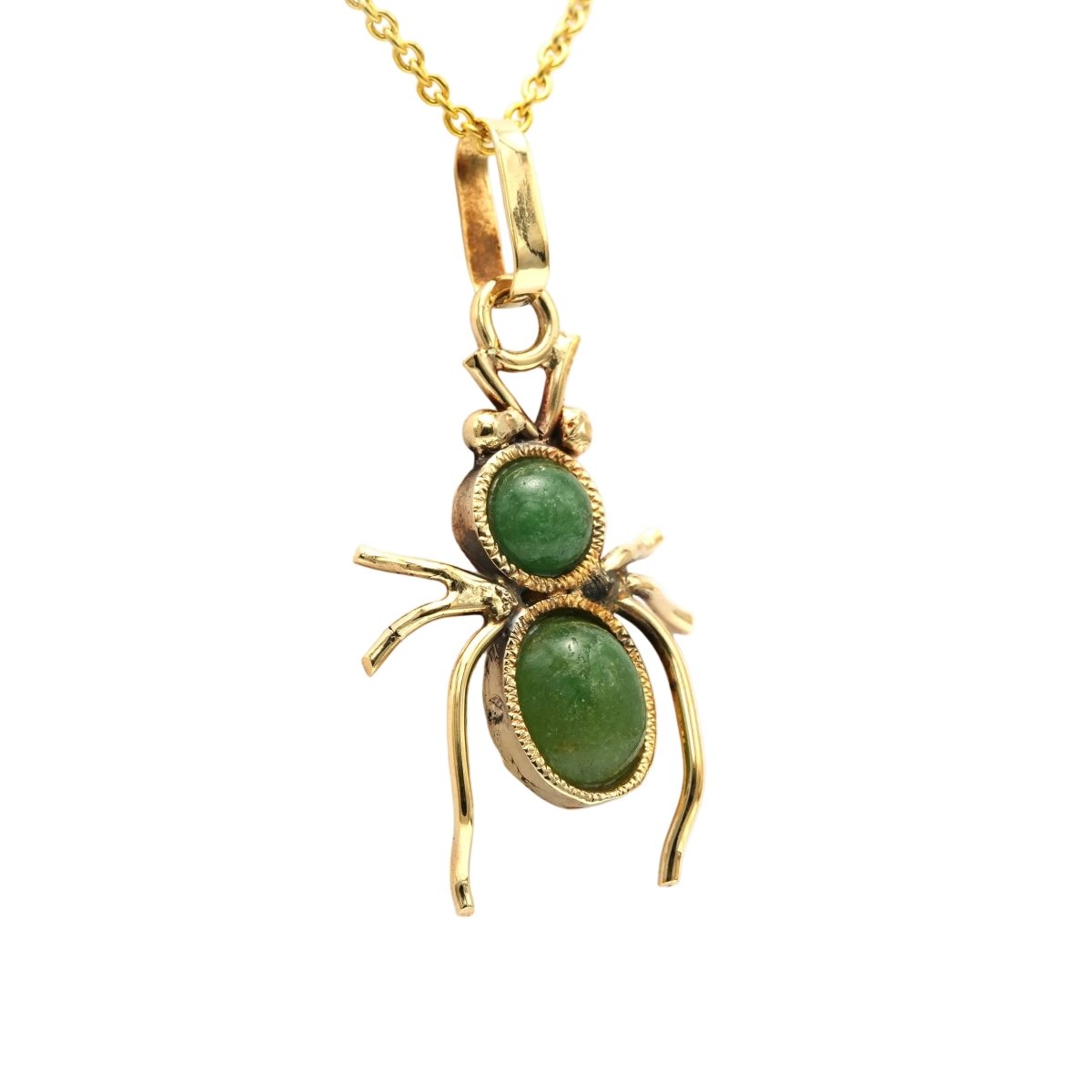 Pendentif en or jaune et aventurines - Castafiore