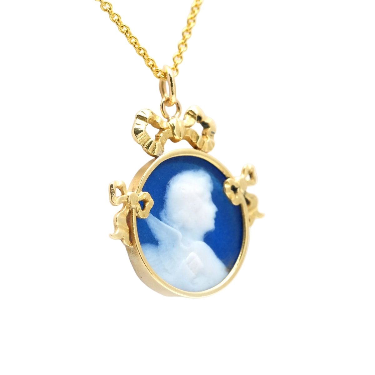 Pendentif en or jaune et camée - Castafiore
