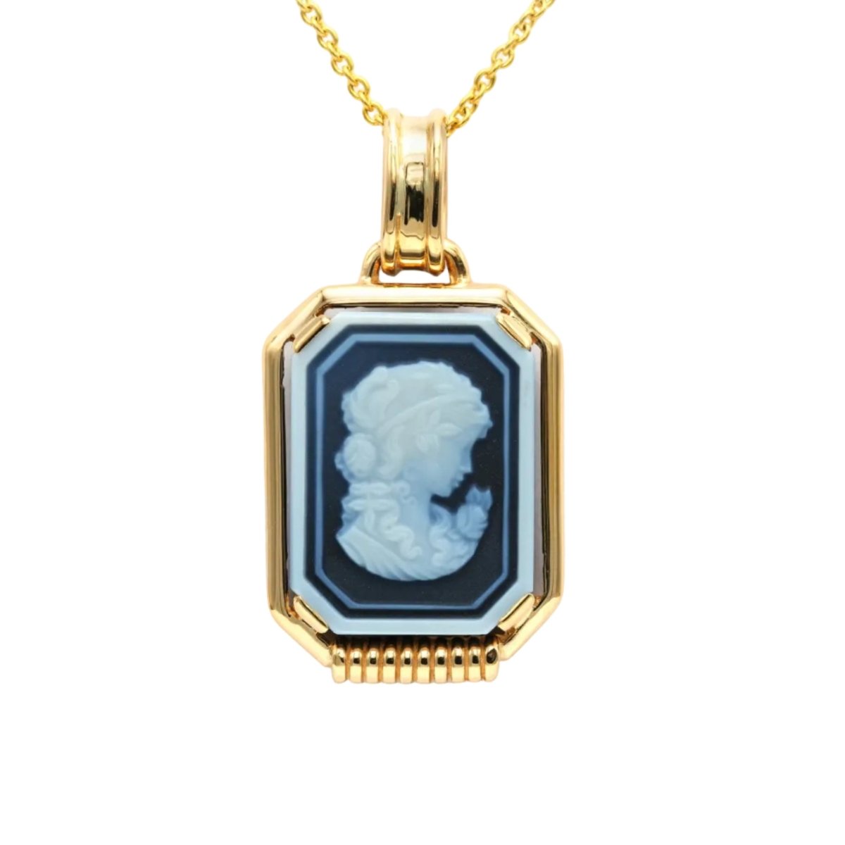 Pendentif en or jaune et camée - Castafiore