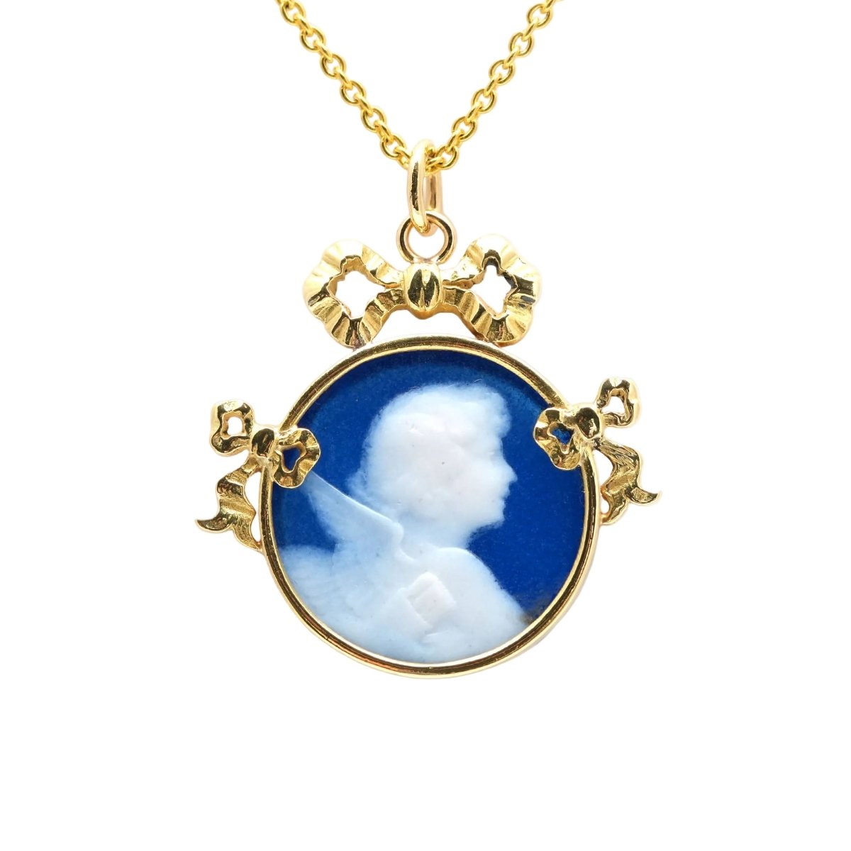 Pendentif en or jaune et camée - Castafiore