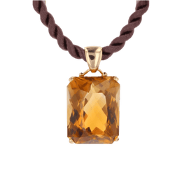 Pendentif en or jaune et citrine - Castafiore