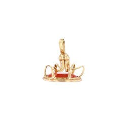 Pendentif en or jaune et cornaline - Castafiore