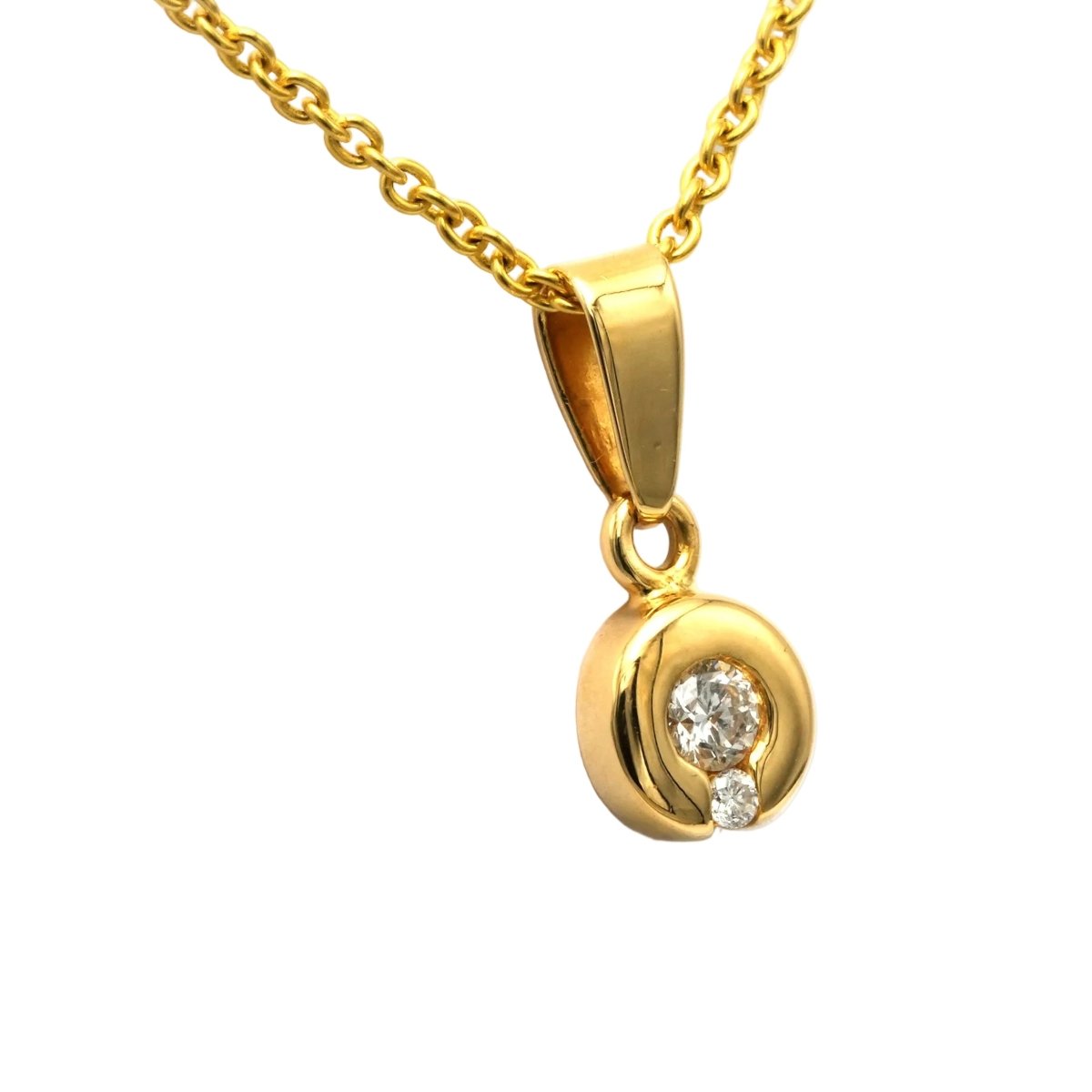 Pendentif en or jaune et diamants - Castafiore