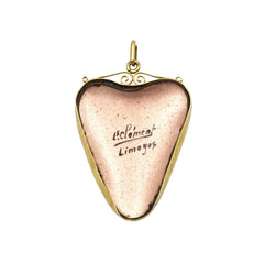 Pendentif en or jaune et émail - Castafiore