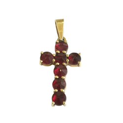 Pendentif en or jaune et grenats - Castafiore