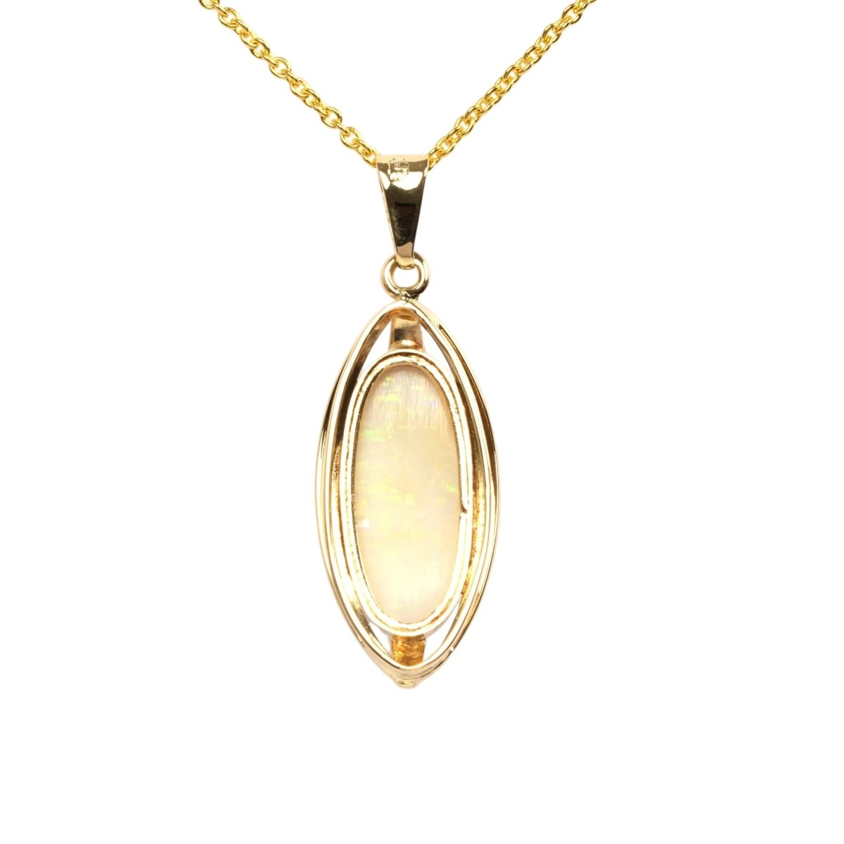 Pendentif en or jaune et opale - Castafiore